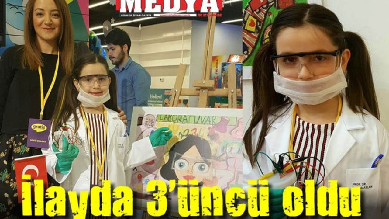 Gratis resim yarışmasında İlayda Türkiye 3’üncüsü oldu