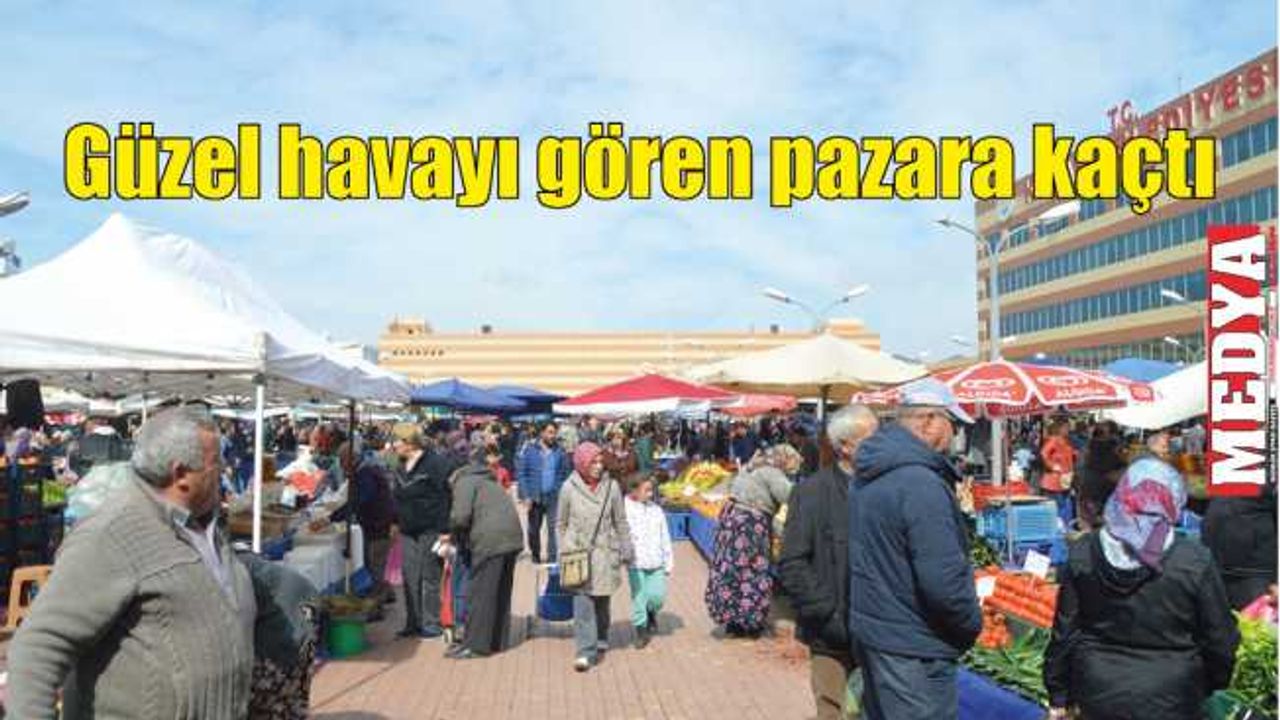 Güzel havayı gören pazara kaçtı