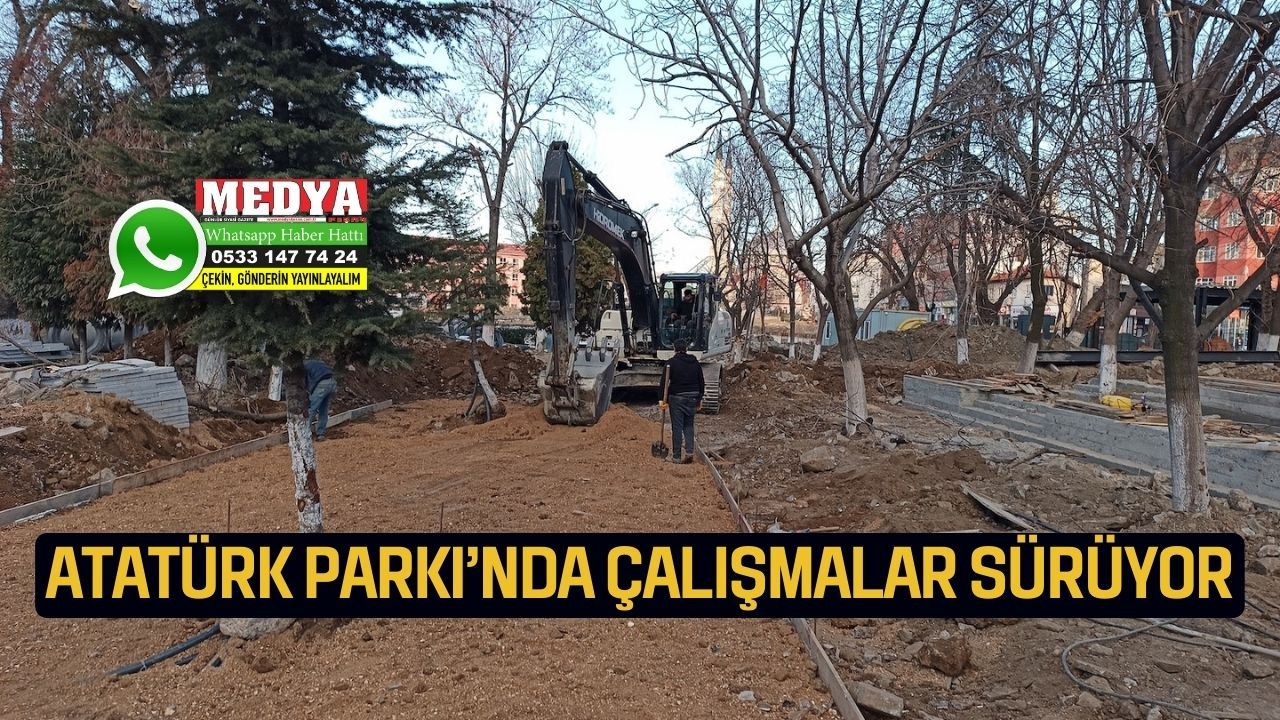 Atatürk Parkı’nda çalışmalar sürüyor