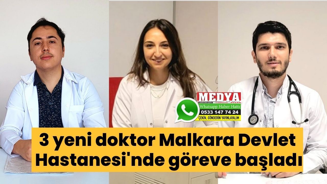 3 yeni doktor Malkara Devlet Hastanesi'nde göreve başladı