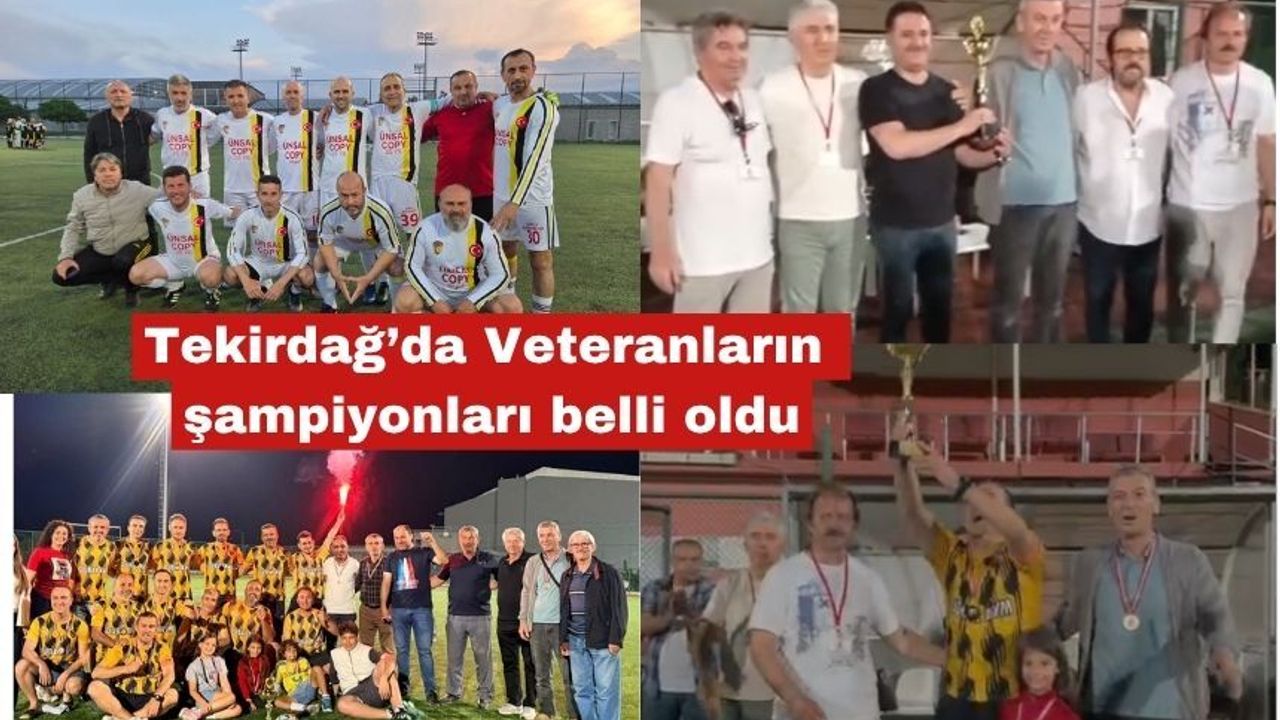 Tekirdağ’da Veteranların şampiyonları belli oldu