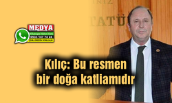 Kılıç: Bu resmen bir doğa katliamıdır