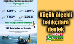 Küçük ölçekli balıkçılara destek