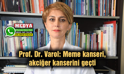 Prof. Dr. Varol: Meme kanseri, akciğer kanserini geçti