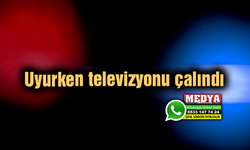Uyurken televizyonu çalındı