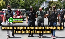 Sahte içkiden ölümüyle ilgili 3 sanığa 900 yıl hapis istendi