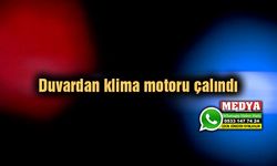 Duvardan klima motoru çalındı
