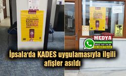 İpsala'da KADES uygulamasıyla ilgili afişler asıldı