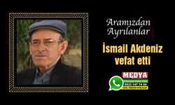İsmail Akdeniz vefat etti 18 Kasım 2022)