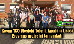 Keşan TSO Mesleki Teknik Anadolu Lisesi Erasmus projesini tamamladı