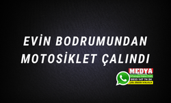 Evin bodrumundan motosiklet çalındı