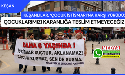 Keşanlılar, ‘çocuk istismarı’na karşı yürüdü