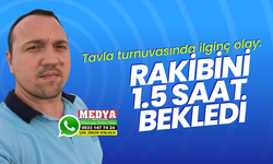 Tavla turnuvasında ilginç olay: Rakibini 1.5 saat bekledi