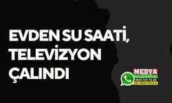 Evden su saati, televizyon çalındı