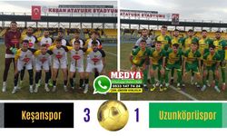 Keşanspor, Uzunköprüspor’u 3-1 mağlup etti