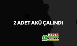 2 adet akü çalındı