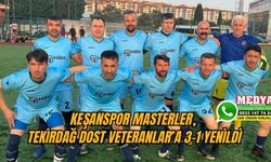 Keşanspor Masterler, Tekirdağ Dost Veteranlar’a 3-1 yenildi