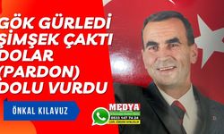 GÖK GÜRLEDİ ŞİMŞEK ÇAKTI DOLAR (PARDON) DOLU VURDU