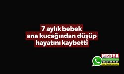 7 aylık bebek ana kucağından düşüp hayatını kaybetti