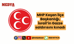 MHP Keşan İlçe Başkanlığı, İsrail’in Gazze saldırısını kınadı