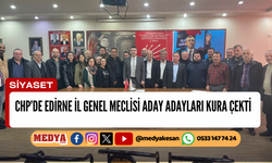 Ön seçim için Edirne İl Genel Meclisi aday adayları kura çekti