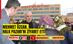 Mehmet Özcan, Halk Pazarı’nı ziyaret etti