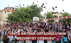 Yekta Baydar Ortaokulu mezuniyet töreni gerçekleştirildi