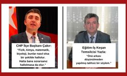 Eğitim-İş Keşan Temsilcisi Erol Yazla, CHP İlçe Başkanı Anıl Çakır'ın konuşmasına cevap verdi