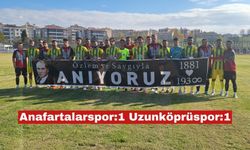 Anafartalarspor deplasmanda berabere