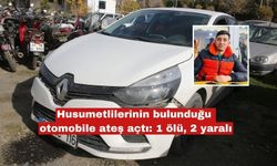 Husumetlilerinin bulunduğu otomobile ateş açtı