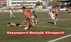 Bozüyük maçında gol sesi çıkmadı