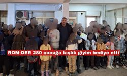 ROM-DER 280 çocuğa kışlık giyim hediye etti