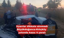 Büyükdoğanca-Kılıçköy yolunda kaza: 4 yaralı