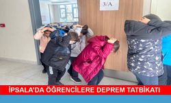 İpsala'da okullarda deprem tatbikatı gerçekleştirildi