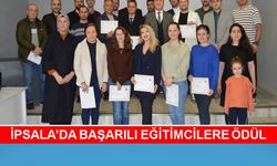 İpsala’da başarılı okul idareci ve öğretmenleri ödüllendirildi