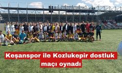Keşanspor ile Kozlukepir takımları dostluk maçı oynadı