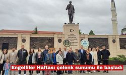 Engelliler Haftası programı çelenk sunumu ile başladı