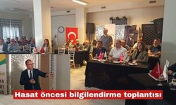 Çiftçilere hasat öncesi bilgilendirme toplantısı