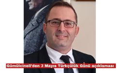Türkay Gümülcineli’den 3 Mayıs Türkçüler Günü açıklaması