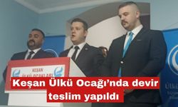 Keşan Ülkü Ocaklarında devir teslim yapıldı
