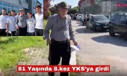 81 yaşındaki aday, 8’inci kez YKS’ye girdi