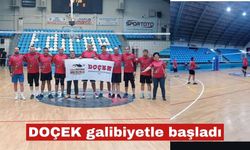DOÇEK Voleybol Takımı turnuvaya galibiyetle başladı