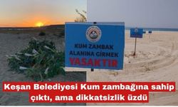 Keşan Belediyesi Kum zambağına sahip çıktı, ama!