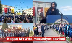 Keşan Meslek Yüksekokulu’nda mezuniyet coşkusu