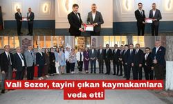 Edirne Valisi Sezer, kaymakamlara veda etti