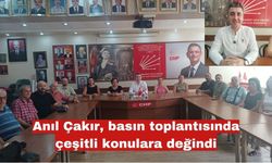Anıl Çakır, basın toplantısında çeşitli konulara değindi
