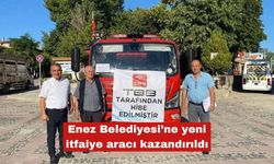 Enez Belediyesi’ne yeni itfaiye aracı kazandırıldı