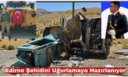 Edirne şehidini uğurlamaya hazırlanıyor