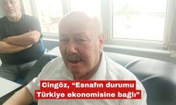 Cingöz, “Esnafın durumu Türkiye ekonomisine bağlı”