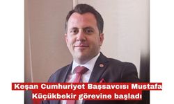 Keşan Cumhuriyet Başsavcısı Mustafa Küçükbekir görevine başladı